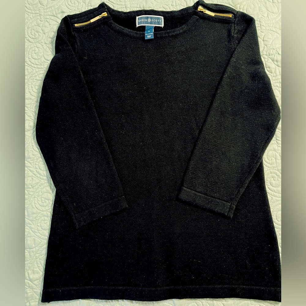 Karen Scott 100% Cotton Sweater